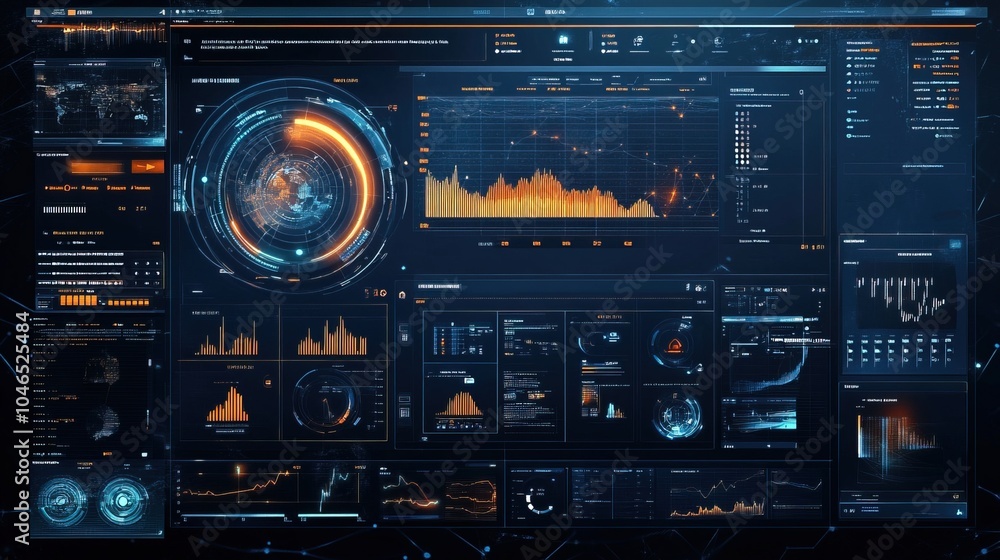 Poster digital content management on a system virtual dashboard screen