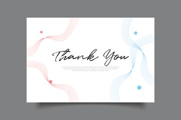 Fototapeta premium tank you crad template design