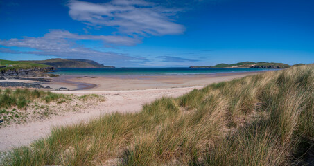 Panorama Faraid Head Coast Scotland