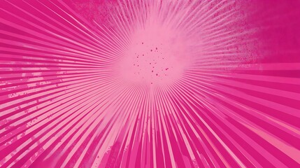 Abstract pink and white radial design with grunge texture.