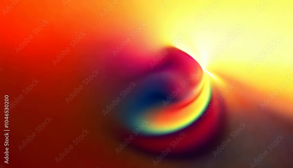 Poster vibrant explosion of swirling colors and intricate patterns in motion