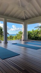 Fototapeta premium Detox Yoga Session Outdoors: Embrace Serenity and Calm in Nature's Embrace