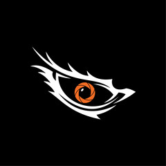 Minimalist Tribal Gaming Logo Vector Illustration