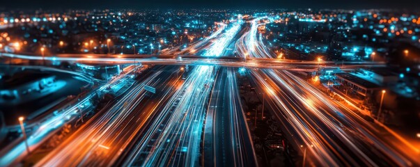 Custom blinds with your photo Illuminated solar-powered streetlights brighten a city at night, symbolizing sustainable energy solutions.