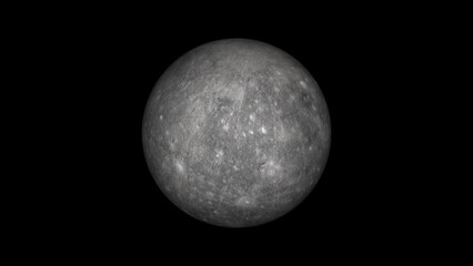 Detailed Image of Mercury's Cratered Surface