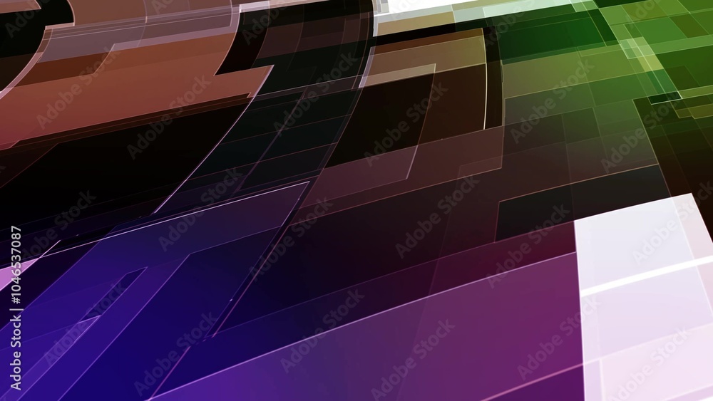 Poster abstract geometric background with translucent rectangles, minimal clean technology shape abstract b