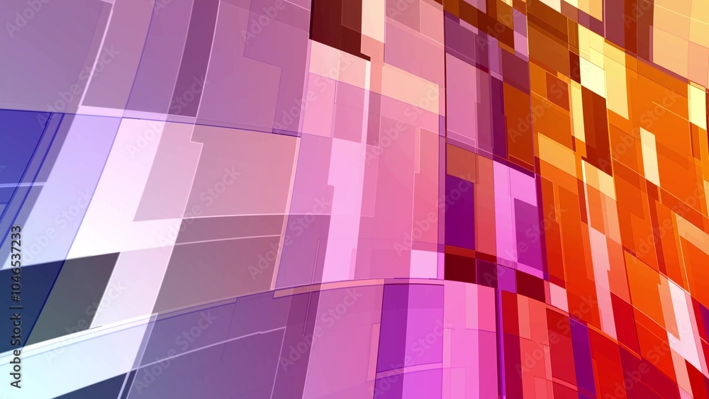 Poster abstract geometric background with translucent rectangles, minimal clean technology shape abstract b