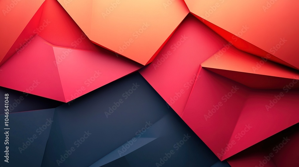 Poster minimalist technology background with abstract geometric shapes