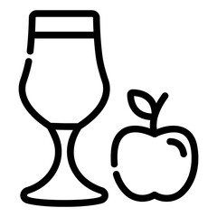 fresh juice Line Icon