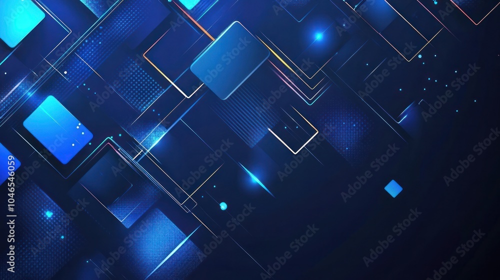 Poster subtle blue bokeh lights creating a smooth, calming background.
