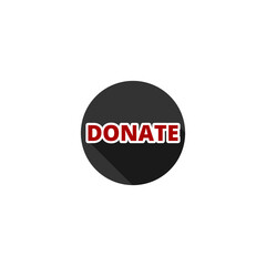 Donate icon isolated on transparent background