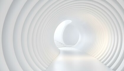 Obraz premium Abstract of white curved architectural pattern background, Concept of future modern facade design on architecture. Abstract bright white background.