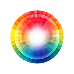 Obraz premium Vibrant Color Wheel with Radiant Spectrum
