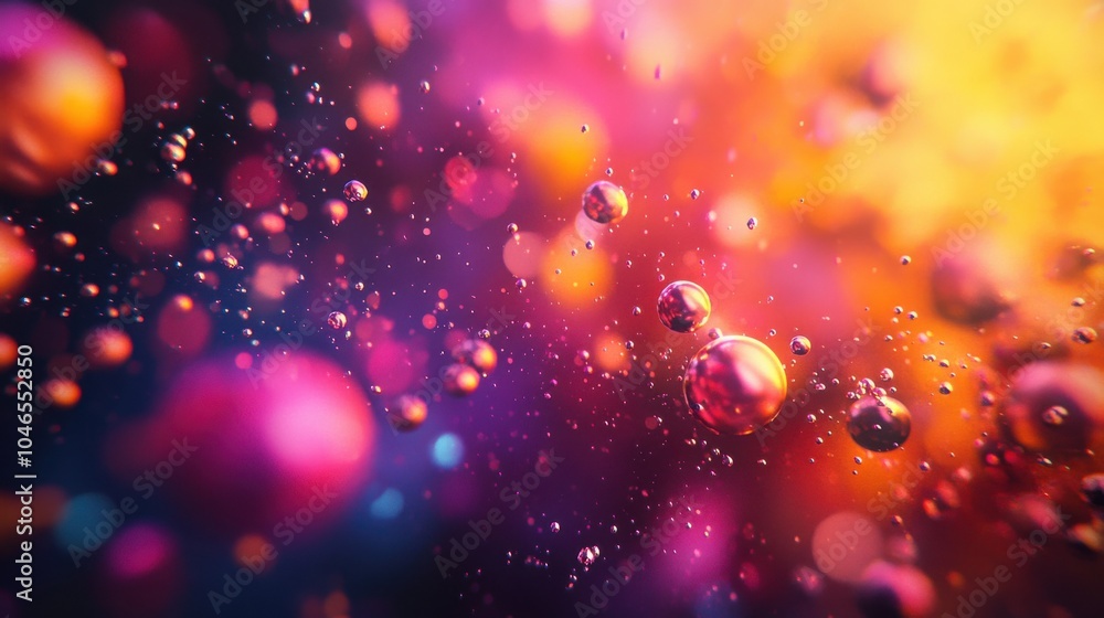 Poster abstract bright blobs