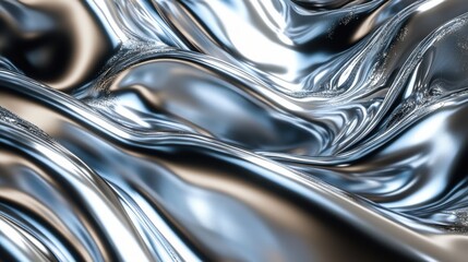 Abstract liquid metal background