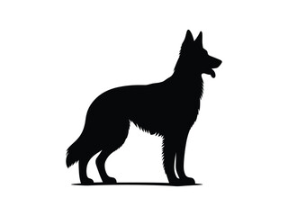 German Shepherd Silhouette | Bold Canine Art for Dog Lovers