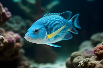 ia generated. fish in aquarium. aquarium