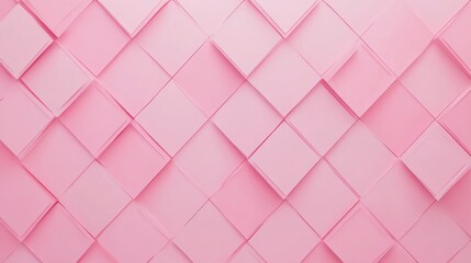 Obraz premium Photo of, Pink background with minimalist diamond grid for design, banner template