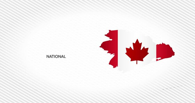 National flag day of Canada motion video, ideal for National flag day of Canada celebration