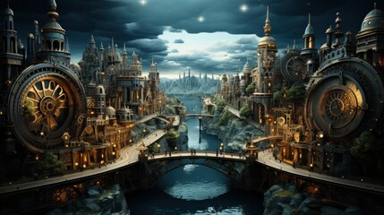 Steampunk Cityscape