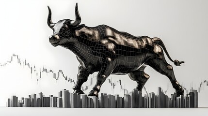 Bullish Market Trend with Charts and Graphs Reflecting Economic Growth