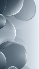 Abstract Gray Spheres Background Design