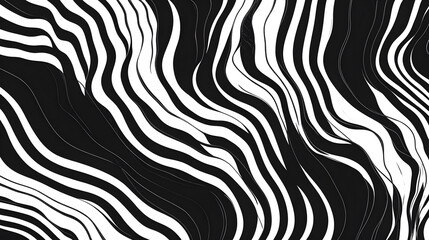 Abstract black waves