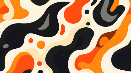 Abstract flowing shapes