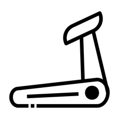 treadmill Line Icon