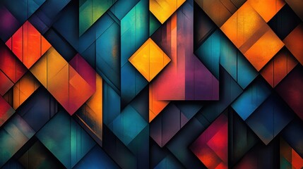 Obraz premium Colorful geometric patterns