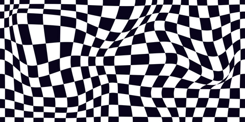 Psychedelic checkerboard pattern