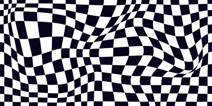 Psychedelic checkerboard pattern