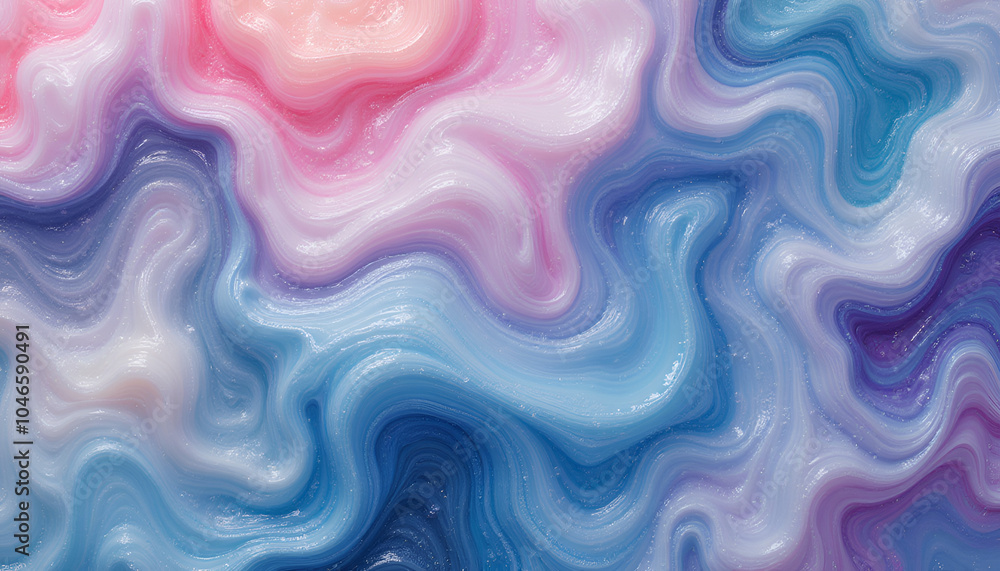 Wall mural seamless liquid texture with realistic patterns in natural colors and soft lighting