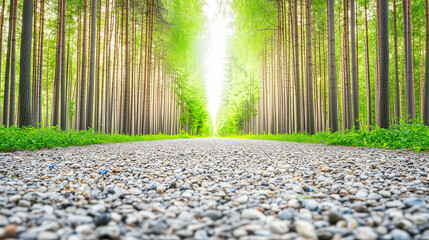 Pathway Through a Forest of Trees