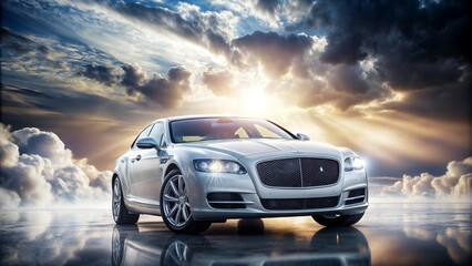 Fototapeta premium car on the road