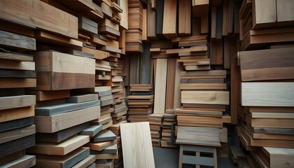 Obraz premium stack of books in a library