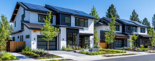 Fototapeta premium Innovative Energy Efficient Home Designs for Sustainable Living and Reduced Environmental Impact