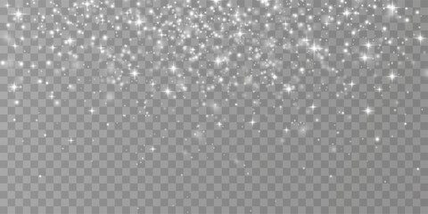 Light glow effect.Dust,luxury decoration. Vector illustration. Christmas flash.	