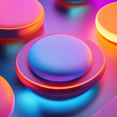 Obraz premium pink and blue sphere