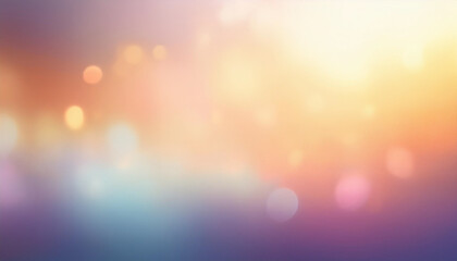 Bokeh sunlight glare leak. Defocused orange purple white light abstract background. Blur glow overlay surface. Lens flare filter. Copy space.