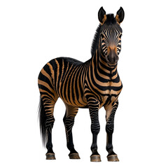 Fototapeta premium zebra isolated on white background