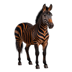 zebra isolated on white