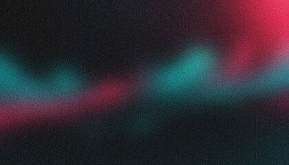A Pink, Teal, and Blue, Colored Banner Background With Glowing Grainy Texture for Abstract Header Cover Backdrop Design