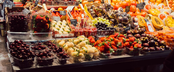 Fruit stand in the market