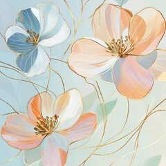 Obraz premium seamless floral background
