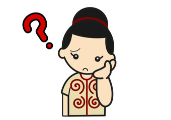 考える縄文人女性