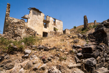 The Abandoned village of Esco, Zaragoza, Aragon, Spain