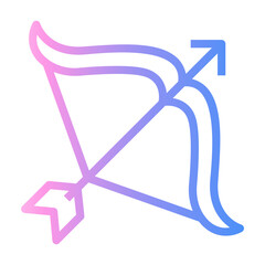 archery Line Gradient Icon