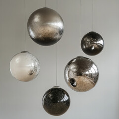 Fototapeta premium silver christmas ball