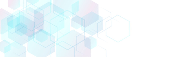 Abstract purple and white light blue gradient geometric shape background. Vector white technology hexagon background.